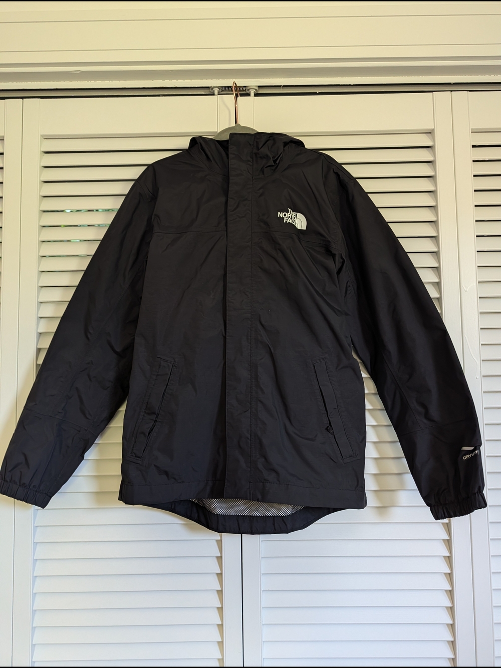 The North Face Black Kids' Waterproof Hooded Raincoat